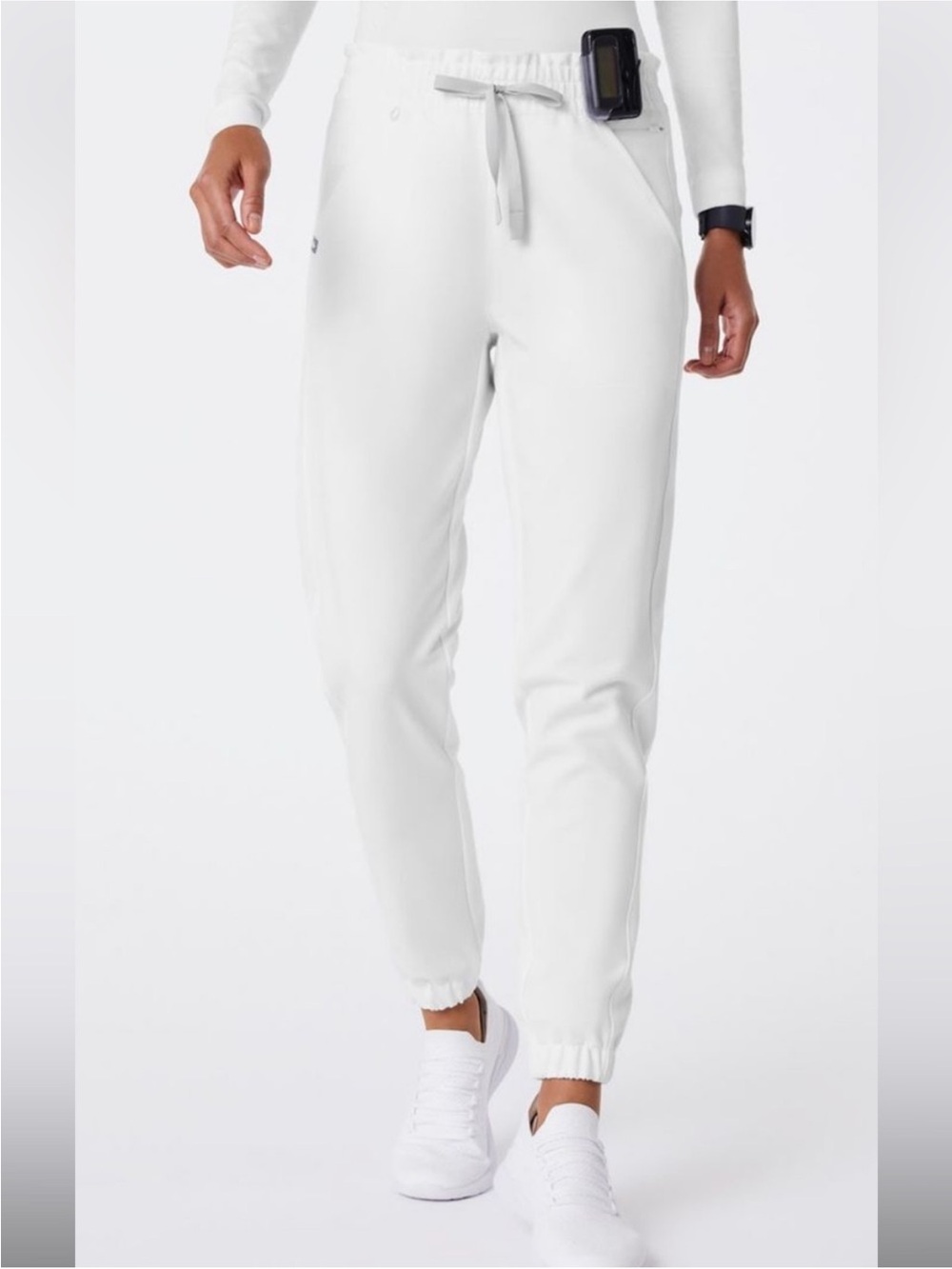 NWOT! Figs “Regina” White Jogger Scrubs